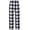 Black Plaid, variant on Girls Soft Pajamas Pants Cute Print Pattern PJ Bottoms Comfortable Lounge Long Pants with 2 Pockets