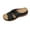 Black, variant on Orthopedic Wedges Sandals for Women with Arch Support,Dressy Summer Comfortable Open Toe Two Strap Flower Orthotic Wedge Sandals Cushion Slip On Lightweight Beach Slip-On Slippers