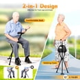 thumbnail image 5 of Folding Walking Cane with Tripod Chair Seat Stool Heavy Duty Adjustable Portable, 5 of 12