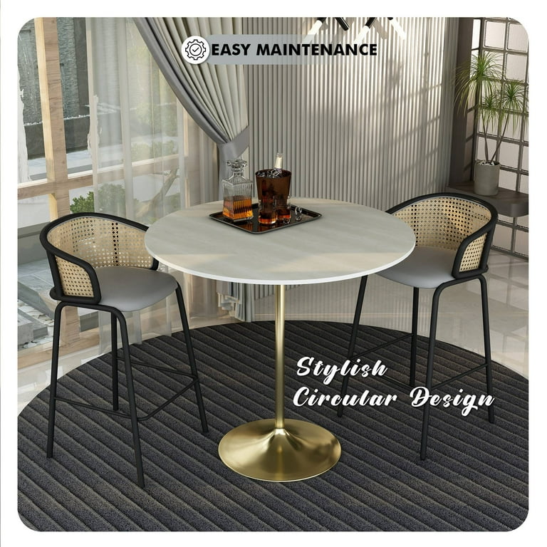 Gold Round Bar Height Table For Buy Amart Modern Round Seater