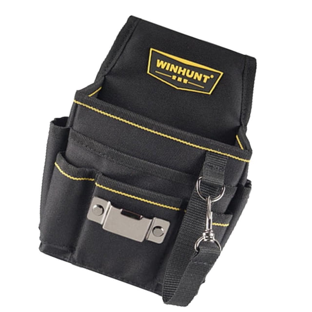 Bolsa organizadora de herramientas para cinturón de cintura, bolsa táctica para electricista, bolsa de utilidad negra B Negro B Zulema Almacenamiento de portaherramientas eléctrico