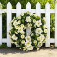 thumbnail image 5 of EGYMEN Spring Door Wreath, Winter Wreath with Artificial Greenery, Decorative Floral Wreath for Indoor and Outdoor Holiday Decor, Natural Style Festive Wreath, 5 of 6