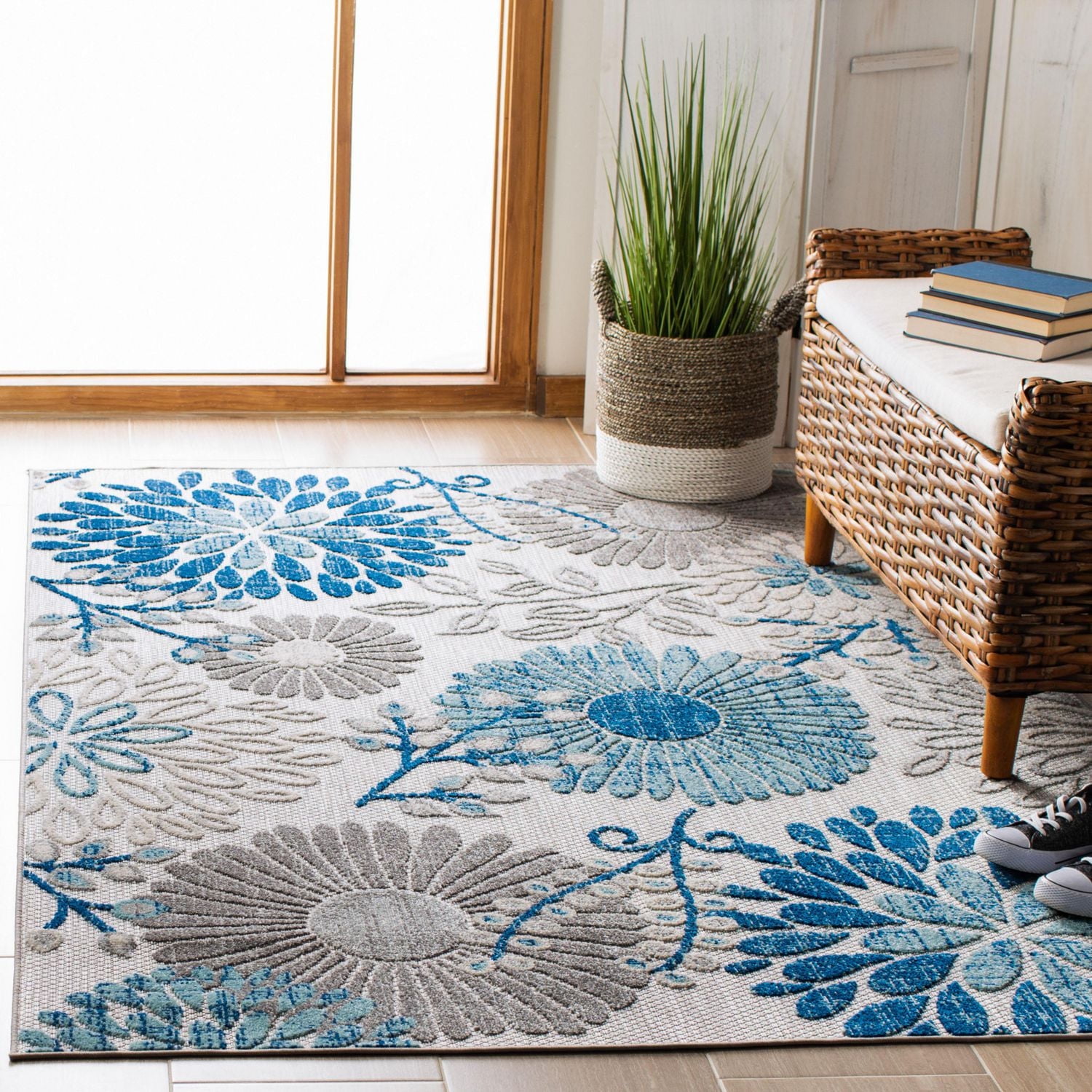 Safavieh Cabana Garnet Tapis Floral Extérieur