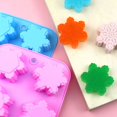 thumbnail image 1 of Molde de silicona para tartas, 6 piezas, 6 copos de nieve diferentes, molde de silicona para hornear, molde para jabón de chocolate, 1 of 5