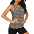 thumbnail image 2 of Lsque Modern Excavator Printed Workout Tank Tops for Women, Athletic Sports Tank Tops, Compression Sleeveless Dry Fit Shirts,Sleeveless Yoga Shirt-Medium, 2 of 9