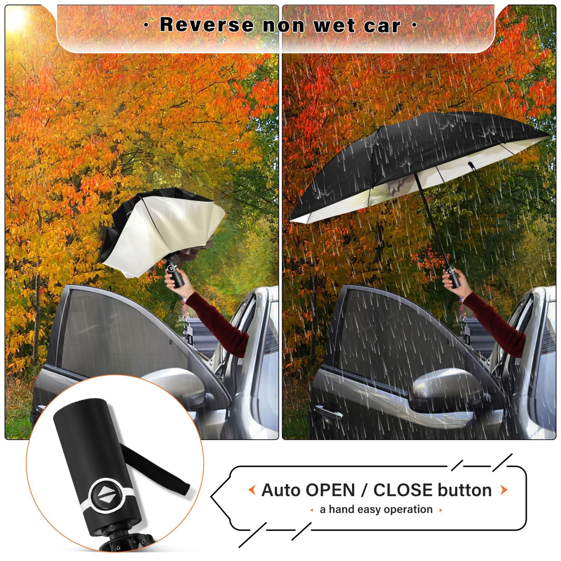 Child's Sketch Turtle Extra Large Automatic Umbrella, UV Protection, Waterproof, Auto Open and Close