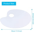 thumbnail image 2 of 2pcs Clear Acrylic Paint Palette Transparent Oval, 2 of 4