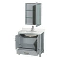 thumbnail image 4 of Wyndham Collection Wcs141436s-Qtz-Unsmed Sheffield 36" Free Standing Single Basin Vanity, 4 of 7
