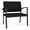 Black, variant on Newport Reception Waiting Room 18.5" Bariatric Chair / Black Steel / Black