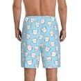 thumbnail image 4 of Lsque Cute Teeth Mens Sleep Pajama Shorts,Short Pajama Pants, Cotton Ultra-Soft Knit-3X-Large, 4 of 9