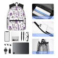 thumbnail image 6 of Lsque Lavender Flowers Classic Casual Backpack - Large Capacity Water-Resistant Backpack for School, Work, Travel, and Outdoor Activities, 6 of 8