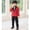 v#2241Red4746, variant on HAYIMI Toddler Business Suits Coat 3 Piece Outfit Tuxedo Set Kids Suit Boys Solid Color Tops Pants Bowtie Set Slim Trendy Child O-Neck Clothes Sets