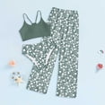 thumbnail image 2 of 6T Swimsuit Girls Tankini Girls' 3 Piece Set Floral Print Bikini Swimsuit with Drawstring Beach Skirt Cute Ruched Bathing Suit, 2 of 6
