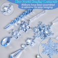 thumbnail image 3 of Adornos navideños GuassLee con forma de copo de nieve acrílico azul, 36 unidades, 3 of 7