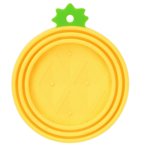 2pcs Pineapple Shaped Can Cover Dog Food Can Lid Pet Food Can Silicone Can Lids