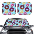 thumbnail image 2 of Vsdgher Donuts Print Car Windshield Sun Shade, Reflective Sunshade Window Sunshade Sun Visor Protector Fit for Cars,Trucks,SUVs-Large, 2 of 6