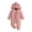 08-Hot Pink, variant on Annhoo Infant Girls Boys Hooded Jumpsuits Winter Fleece Zip Up Long Sleeve Rompers with Cute Ears Newborn Homewear