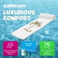 thumbnail image 3 of TRC Recreation Sunsation 1.75" Foam Pool Float Lounger w/ Headrest, 2 Pack, White/Bronze, 3 of 10