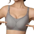 thumbnail image 4 of Njagoc3 Wireless Bras for Women Round Neck Seamless Fine Straps Comfortable Underwire Free Daily Bra, 4 of 6