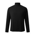 thumbnail image 4 of TOWED22 Mens Ribbed Slim Fit Knitted Pullover Casual Turtleneck Sweater(Black,M), 4 of 4