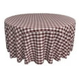 thumbnail image 3 of Cotton Gingham Checkered Round Tablecloth for Wedding/Bridal Shower, Birthdays, Special Events, 3 of 11