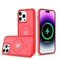 thumbnail image 6 of For Apple iPhone 16 Plus (6.7") Strong MagSafe Compatible Shockproof Hybrid Glossy Oil Protective Slim Hard Dual Layer TPU + PC Cover ,Xpm Phone Case [ Red ], 6 of 8