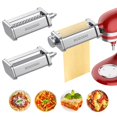thumbnail image 1 of HOZODO - Accesorio de pasta para mezclador KitchenAid, incluye rodillo de hoja de pasta, cortador de espaguetis, 3 piezas para accesorio de pasta, 1 of 5