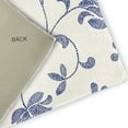 thumbnail image 2 of 5' Round Simply Daisy Traditional Floral French Country Chenille Area Rug, Porcelain Blue, 2 of 4