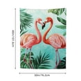 thumbnail image 3 of ZFLMY Flamingos Tropical Leaves Kitsch Movement Wall Art Tapestry 30*40in, 3 of 5