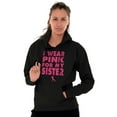 thumbnail image 4 of Wear Pink For My Sister Breast Cancer Hoodie Sweatshirt Women Men Brisco Brands X, 4 of 6