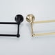 thumbnail image 4 of Soporte de barra de toal de doble barra Soporte de estante de cocina de baño montado en pared Almacenamiento Negro Sunnimix Toallero, 4 of 8