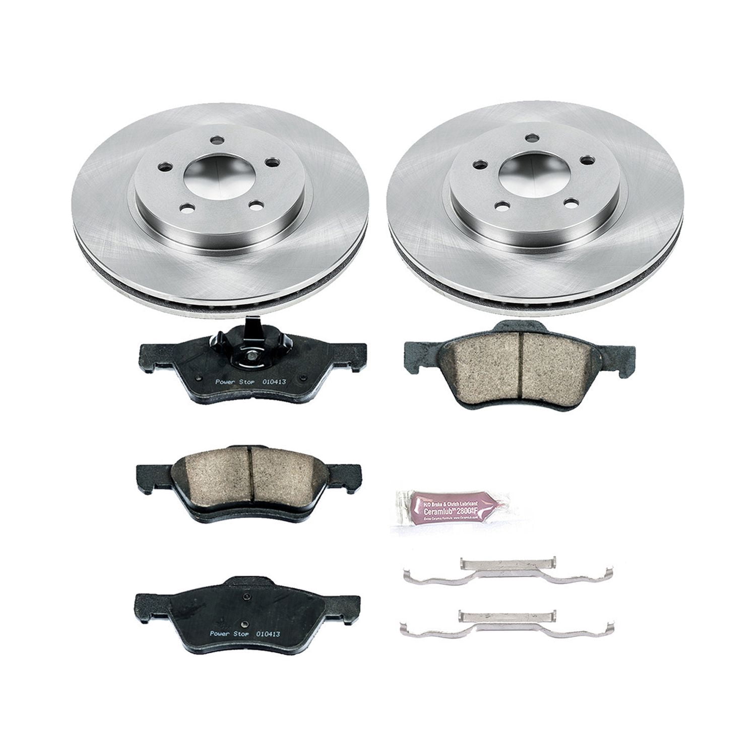Power Stop Front Stock Replacement Brake Pad and Rotor Kit KOE4581