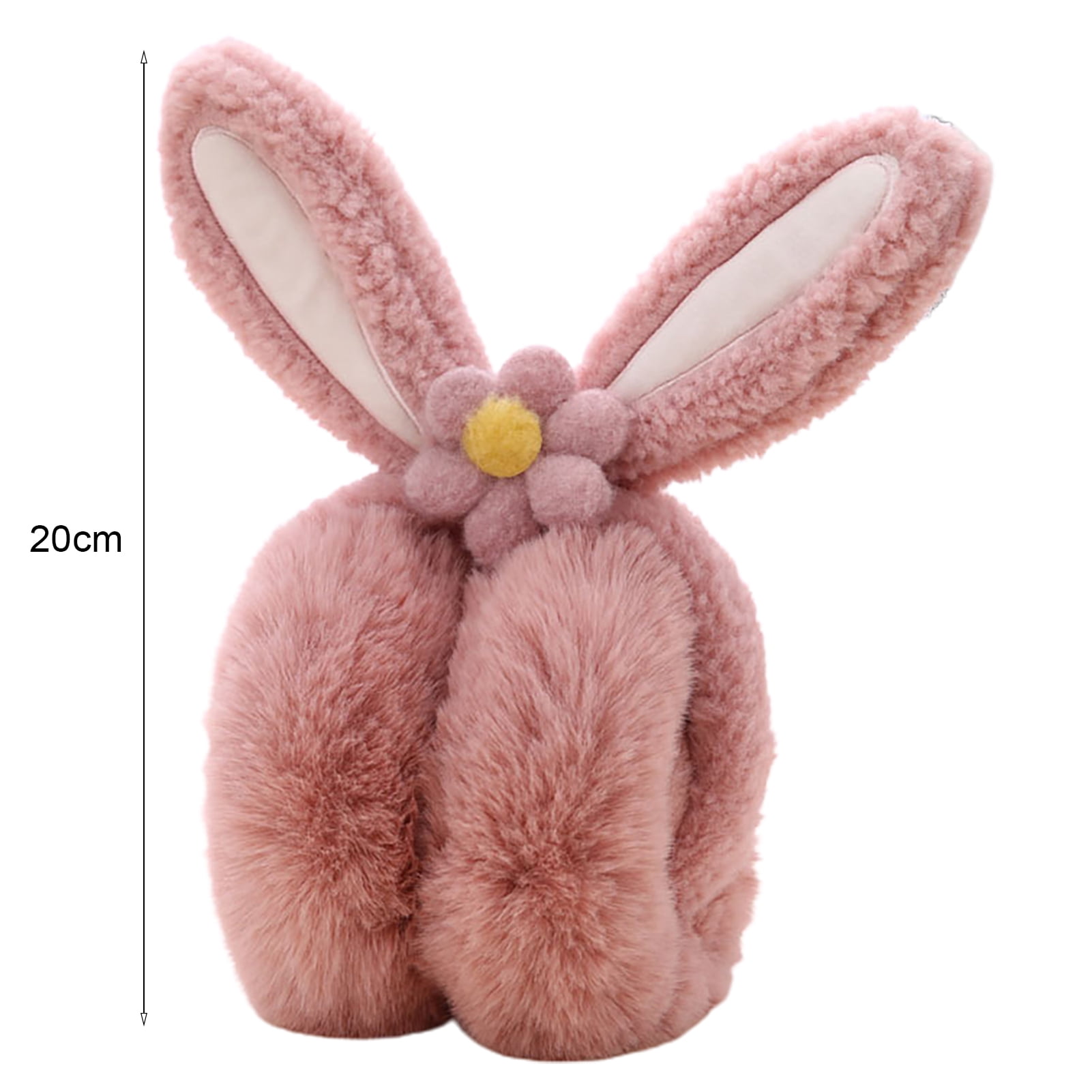 Cute Animal Earmuffs Soft Plush Adjustable Ear Warmers Foldable