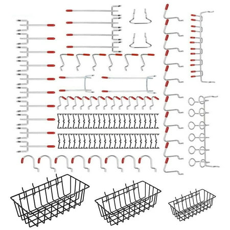 

101Pcs Garage Hook Heavy Duty Garage Storage Utility Hooks Hanger Rack Extended Wall Mount Tool Holder J-Hook