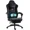 Black, variant on GOOSEA Fabric Gaming Chair with Heated Massage Lumbar Support, Big and Tall Game Chair for Adults, High Back PC Chair with Pocket Spring Cushion and Footrest, Black