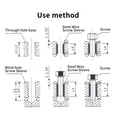 thumbnail image 4 of Noref Filetage d'Insert de Fil Manchon de Vis de Fil, Kit de Réparation de Fil d'Acier Inoxydable 60pcs M3 M4 M5 M6 M8 M10 M12, 4 of 9