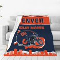 thumbnail image 3 of Custom Denver Blanket Personalized Throw Blankets Name and Number for Men Women Boy Football Style Decor Gifts, 3 of 6