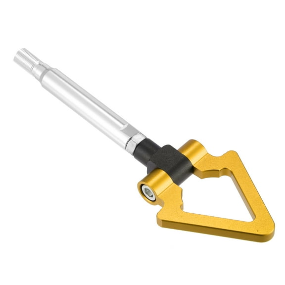 Gold Tone Aluminum Alloy Front Bumper Trailer Ring Eye Towing Tow Hook Screw Triangle Shape for Subaru Impreza BRZ