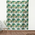thumbnail image 4 of Ambesonne Jungle Foliage Fabric by the Yard Upholstery, Long Leafy Plants, 2 Yards, Fawn Tan, 4 of 5