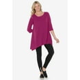thumbnail image 5 of Woman Within Plus Size French Terry Handkerchief Hem Tunic, 5 of 6