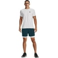 thumbnail image 2 of Under Armour Men's HeatGear Compression 6\&q; Shorts (White/Black, LT), 2 of 3