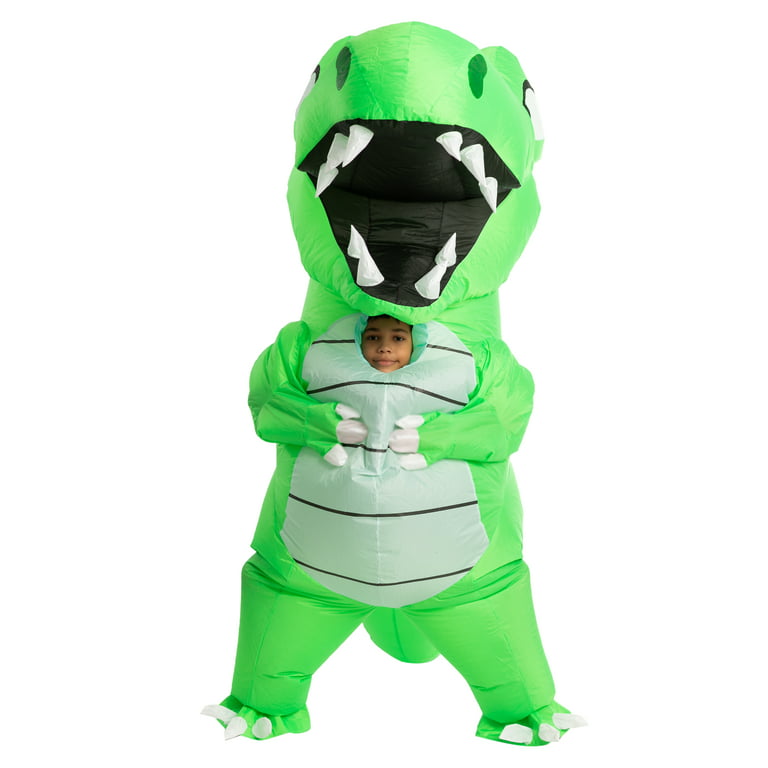 Menacing Carnivorous Costumes : green dinosaur kids coat