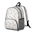 thumbnail image 2 of Unicorn and Heart White Pattern Backpack for School, Cute School Bag with Adjustable Shoulder Straps and Padded Back, 13.8"x11.4"x6", 2 of 5