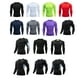 thumbnail image 3 of sweethay Ropa interior térmica para hombre, medias elásticas deportivas de secado rápido, para esquiar, correr, capas Base cálidas, ropa deportiva de Camisetas XL Azul marino sweethay AP013385-18, 3 of 6