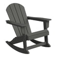 thumbnail image 6 of (2 pack) WestinTrends Malibu Outdoor Patio Porch Rocking Adirondack Chair, Gray, 6 of 14