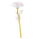 thumbnail image 1 of Flores rosas artificiales chapadas en oro regalo del Día de San Valentín, 1 of 9