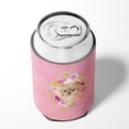 thumbnail image 4 of Pomeranian Pink Flowers Can or Bottle Hugger, 4 of 5