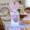thumbnail image 7 of Kdkad Multicolor Luminous Easter Bunny Doll - 12.6×5 Inch Cloth+Plastic - Egg/Carrot Design Soft Glow Christmas Easter Decorations Desktop Ornaments New Year Gift, 7 of 7
