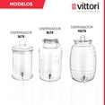 thumbnail image 5 of Dispensador de Bebidas Barril VITTORI Vitrolero de Agua de Vidrio con Tapa 10 Litros, 5 of 5