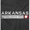 thumbnail image 2 of Arkansas Map State Shape Established Men's Graphic T Shirt Tees Brisco Brands X, 2 of 6